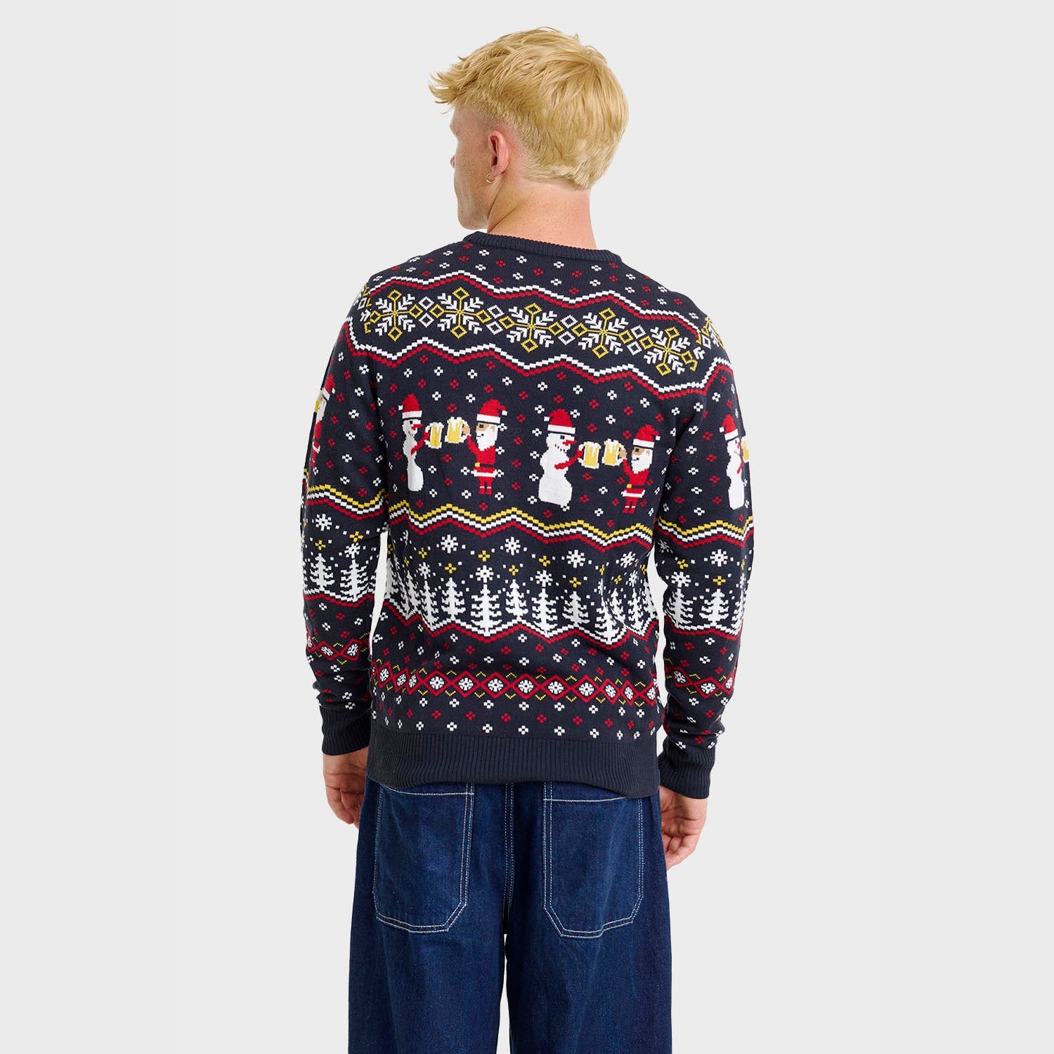 Cheers Santa Christmas Sweater β Men